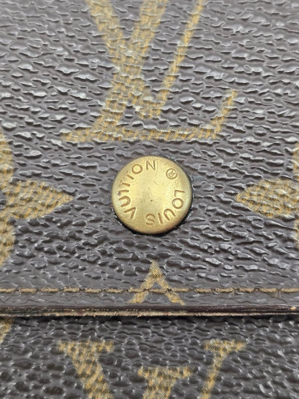 Authentic Louis Vuitton Monogram Canvas Compact Flap Snap Wallet Brown LV - Picture 15 of 16